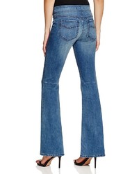 Free People Pull On Kick Flare Jeans In Blue Grass
