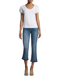 7 For All Mankind The Cropped Boot Jeans Wreleased Hem Chelsea Lights