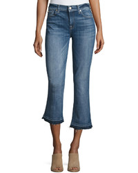 7 For All Mankind The Cropped Boot Jeans Wreleased Hem Chelsea Lights