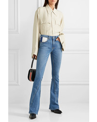 TRE by Natalie Ratabesi The Fiona Paneled Mid Rise Flared Jeans