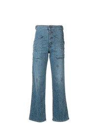 RtA Worker High Waist Flared Jeans