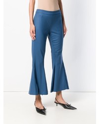 Marco De Vincenzo Flared Cropped Trousers