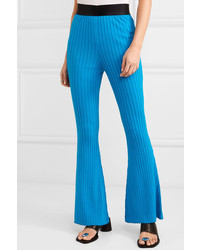 Ellery Neo Dada Ribbed Knit Flared Pants