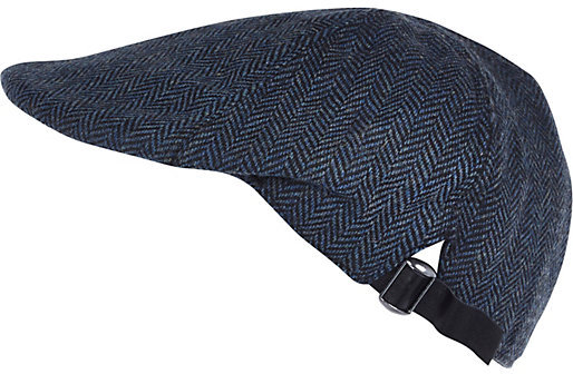 river island mens flat caps