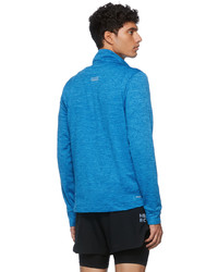 New Balance Blue Heat Grid Half Zip Sweater