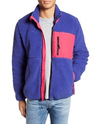 Blue Fleece Zip Sweater