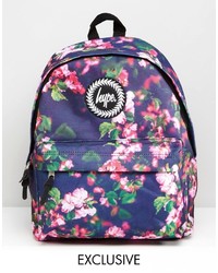 Blue Floral Backpack