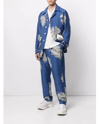 Bed J.W. Ford Floral Embroidered Blazer
