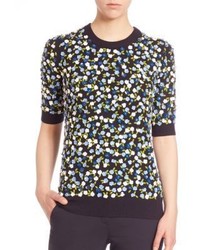 Michael Kors Michl Kors Collection Floral Short Sleeves Top