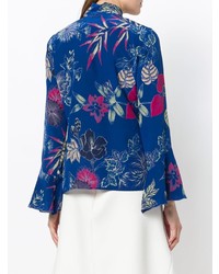Etro Floral Print Pussy Bow Blouse