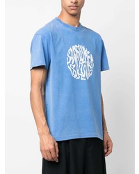 Sunflower Logo Print Crew Neck T Shirt