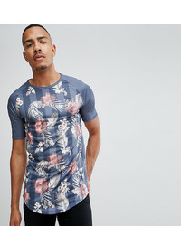 Siksilk Muscle Fit T Shirt In Floral Print