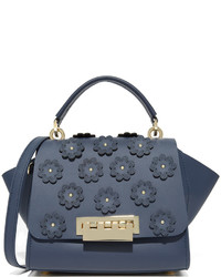 Blue Floral Crossbody Bag
