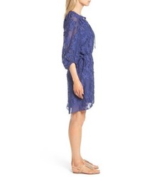 Nordstrom Collection Clipped Floral Jacquard Dress