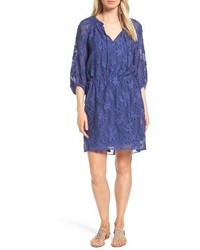 Nordstrom Collection Clipped Floral Jacquard Dress