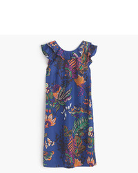 J.Crew Tall Ruffle Dress In Tropical Floral