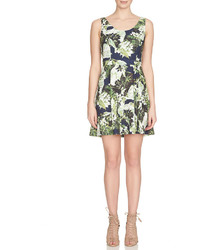 Cynthia Steffe Sleeveless Floral Print Fit Flare Dress