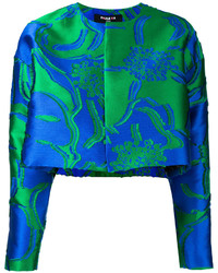 Paule Ka Floral Jacquard Cropped Jacket