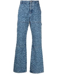 Off-White Floral Embroidery Carpenter Jeans