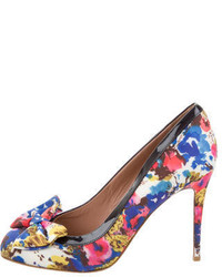 RED Valentino Woven Floral Printed Pumps