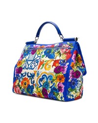 Dolce & Gabbana Grande Sicily Printed Bag