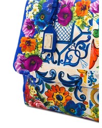 Dolce & Gabbana Grande Sicily Printed Bag