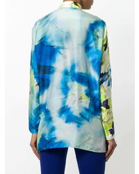 MSGM Floral Wrap Over Blouse