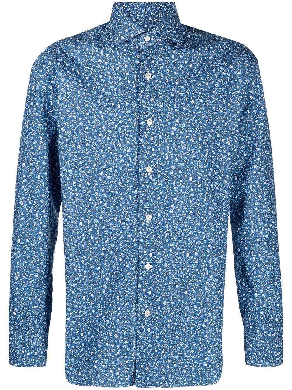 Barba Floral Print Cotton Shirt, $241 | farfetch.com | Lookastic