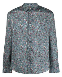 Paul Smith Small Floral Print Cotton Shirt