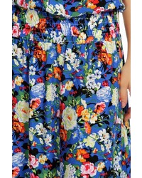 Boohoo Bea Woven Floral Off The Shoulder Maxi Dress
