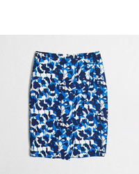 J.Crew Factory Factory Crepe Wrap Pencil Skirt In Abstract Floral