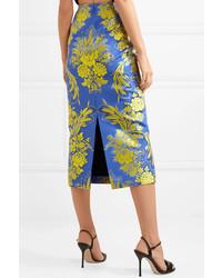 Gucci Floral Jacquard Midi Skirt