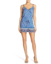 French Connection Print Surplice Romper