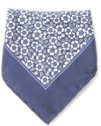 Canali Floral Pattern Square Pocket
