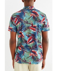 Urban Outfitters Cpo Aston Floral Printed Polo Shirt
