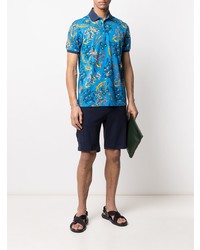 Etro Floral Print Polo Shirt