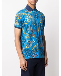 Etro Floral Print Polo Shirt