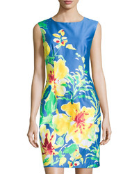 Chetta B Floral Print Sleeveless Sheath Dress China Bluedaffodil
