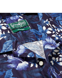 Gitman Brothers Gitman Vintage Camp Collar Floral Print Cotton Shirt
