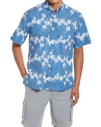 Reyn Spooner 50th State Flower Classic Fit Short Sleeve Shirt