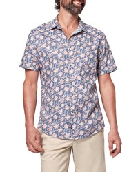 Faherty Breeze Floral Short Sleeve Button Up Shirt In Faded Floral Batik At Nordstrom