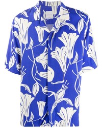 Paul Smith Floral Cutout Short Sleeved Shirt