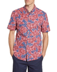 Reyn Spooner Hibiscus Orchard Tailored Fit Floral Short Sleeve Shirt