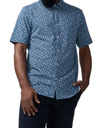 Good Man Brand On Point Floral Short Sleeve Stretch Button Up Shirt