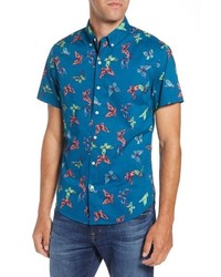 Bonobos Riviera Slim Fit Butterfly Print Sport Shirt