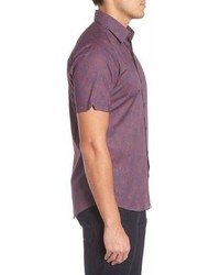 Zachary Prell Siguenza Floral Short Sleeve Sport Shirt
