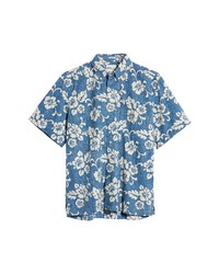 Reyn Spooner Tahiti Classic Short Sleeve Button Up T Shirt