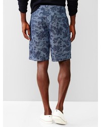 Gap Lived In Chambray Floral Shorts