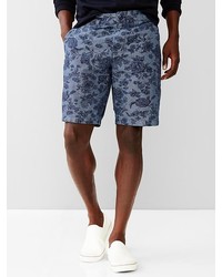 Gap Lived In Chambray Floral Shorts