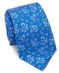 Kiton Floral Patterned Silk Tie